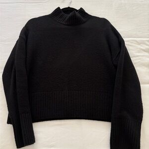& Other Stories Black Mock-Neck Sweater